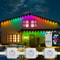 100 FT Waterproof RGB Outdoor Eaves String Lights Bluetooth App Control 6