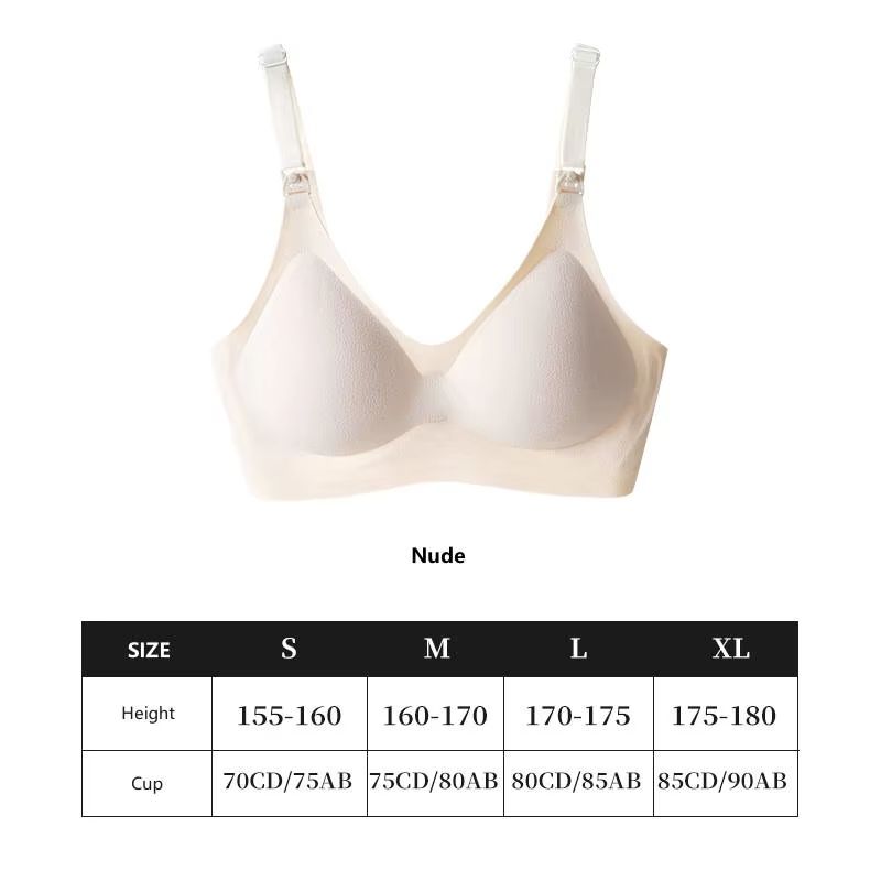 Wireless Maternity Nursing Bra With FrontOpen Buckle  Breathable  Supportive Pregnancy Underwear 6