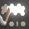 Modular Touch Control Honeycomb LED Wall Lights 6Piece Set 0
