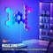 RGB Smart Hexagonal Wall Light Panels Music Sync App Control DIY Layout For Ambient Lighting 3