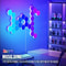 RGB Smart Hexagonal Wall Light Panels Music Sync App Control DIY Layout For Ambient Lighting 3
