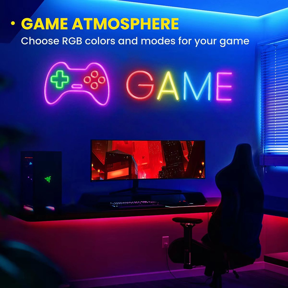 Flexible RGB Neon LED Rope Lights Smart Strip Lighting With App Remote Control For Bedrooms Deco 1