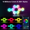 RGB Bluetooth Hexagon Wall Lights App Remote Controlled Modular LED Panels For Bedroom Gaming De 3