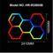 RGB Hexagon LED Garage Ceiling Light Music Sync Panel Lighting For Gym Game Room Events 10