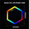 RGB Hexagon LED Garage Ceiling Light Music Sync Panel Lighting For Gym Game Room Events 6