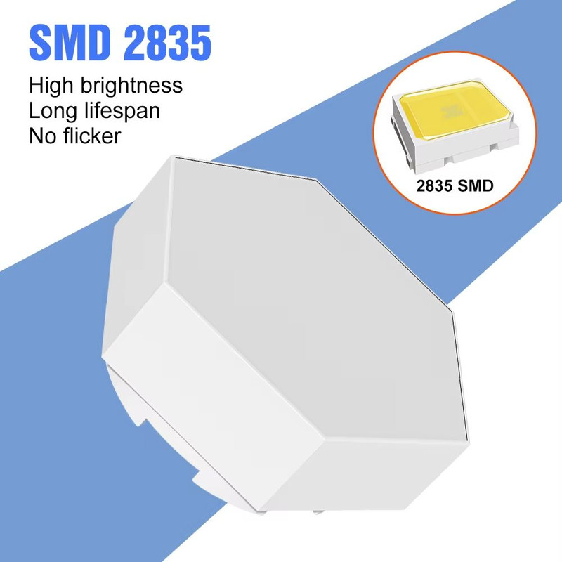 Modular Hexagon LED Wall Lights  USBPowered Touch Dimming Night Light Panels For Bedroom  Creative  1