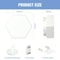 Modular Hexagon LED Wall Lights USBPowered Touch Dimming Night Light Panels For Bedroom Creative 5