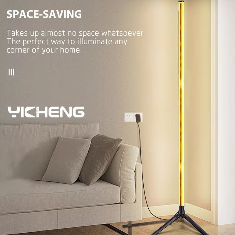 103CM RGB LED Corner Floor Lamp  Smart RemoteControlled Standing Light For Modern Home  Holiday Dec 3