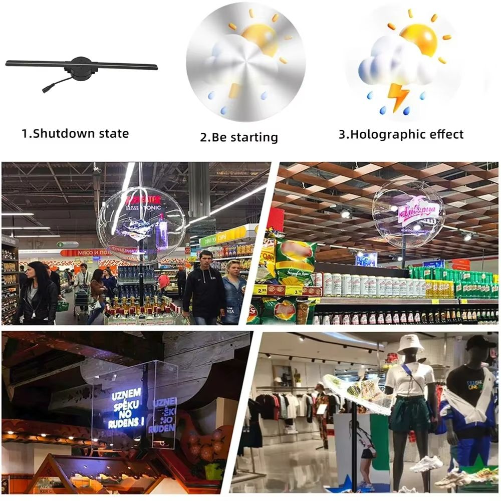 42CM 3D Hologram Fan WiFi Projector Display For Business And Events 2