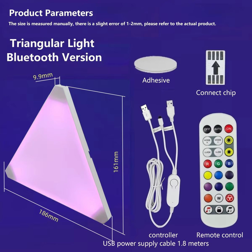 QuantumTriangle Pro Smart Ambient Wall Light Panel Set 7