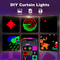Smart 400 LED Music Sync Curtain Fairy Lights App Remote RGB Color Changing Curtain Lights 4