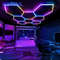 RGB Hexagon LED Light Panels  ColorChanging Wall  Ceiling Lighting For Gaming Garage Decor 5