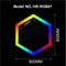 RGB Hexagon LED Light Panels ColorChanging Wall Ceiling Lighting For Gaming Garage Decor 6