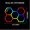 RGB Hexagon LED Light Panels ColorChanging Wall Ceiling Lighting For Gaming Garage Decor 12