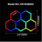 RGB Hexagon LED Light Panels ColorChanging Wall Ceiling Lighting For Gaming Garage Decor 13