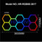 RGB Hexagon LED Light Panels ColorChanging Wall Ceiling Lighting For Gaming Garage Decor 16