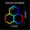 RGB Hexagon LED Light Panels  ColorChanging Wall  Ceiling Lighting For Gaming Garage Decor 8