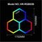 RGB Hexagon LED Light Panels ColorChanging Wall Ceiling Lighting For Gaming Garage Decor 8