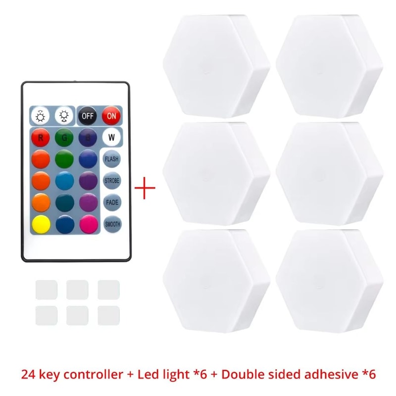 Modular TouchSensitive RGB Hexagon Wall Light Wireless Quantum LED Panels For Ambient Lighting 11