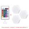 Modular TouchSensitive RGB Hexagon Wall Light Wireless Quantum LED Panels For Ambient Lighting 7