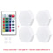 Modular TouchSensitive RGB Hexagon Wall Light Wireless Quantum LED Panels For Ambient Lighting 8