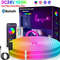 VividGlow 24V RGB Neon LED Strip Light With Bluetooth Music Sync 5m To 30m 0