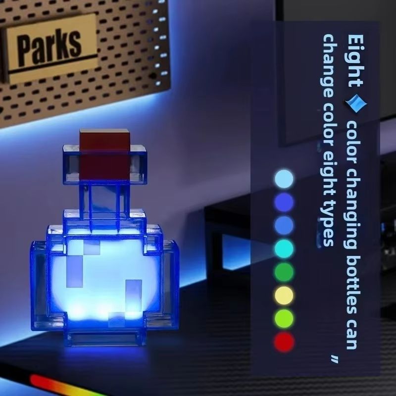 ColorGlow Game Bottle Light Rechargeable LED Night Light For Kids Gamers 0