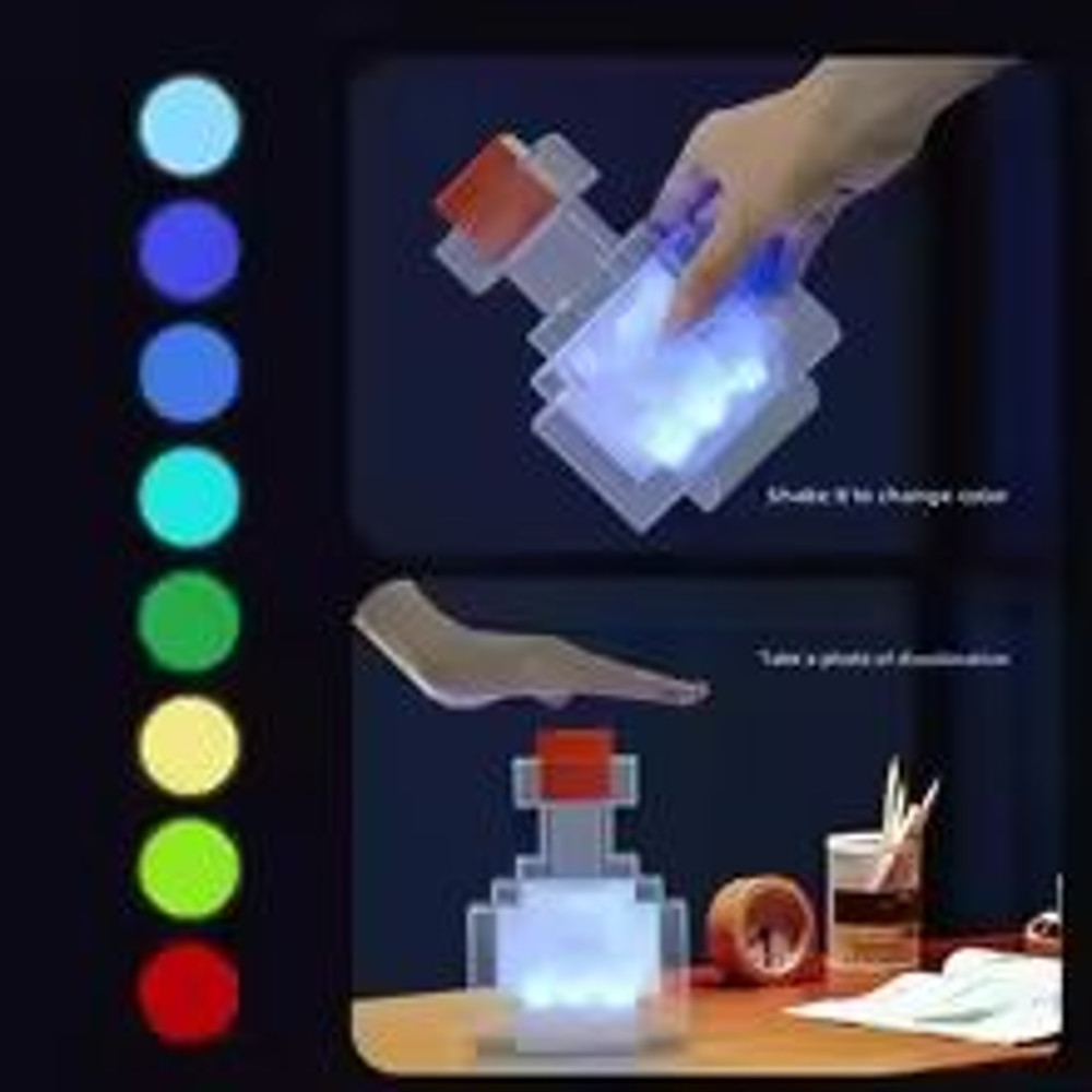 ColorGlow Game Bottle Light Rechargeable LED Night Light For Kids Gamers 2