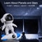 Rocket Astronaut Galaxy Projector Night Light With 13 HD Films Bluetooth Speaker White Noise 4