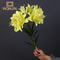 Simulated 10 Head Silk Lily Long Branch Bouquet For Wedding And Home Decor 2