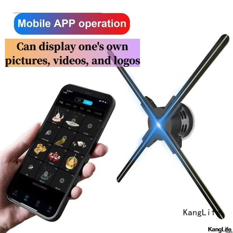 ClearView Pro 3D Hologram Fan Display WiFi Holographic Projector For Stunning Commercial Hologram 0