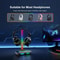 DeskGlow Z12 RGB Headphone Stand With Wireless Charging Base Gaming Headphone Stand With USB Ports 1