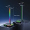 DeskGlow Z12 RGB Headphone Stand With Wireless Charging Base Gaming Headphone Stand With USB Ports 3