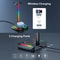 DeskGlow Z12 RGB Headphone Stand With Wireless Charging Base Gaming Headphone Stand With USB Ports 4