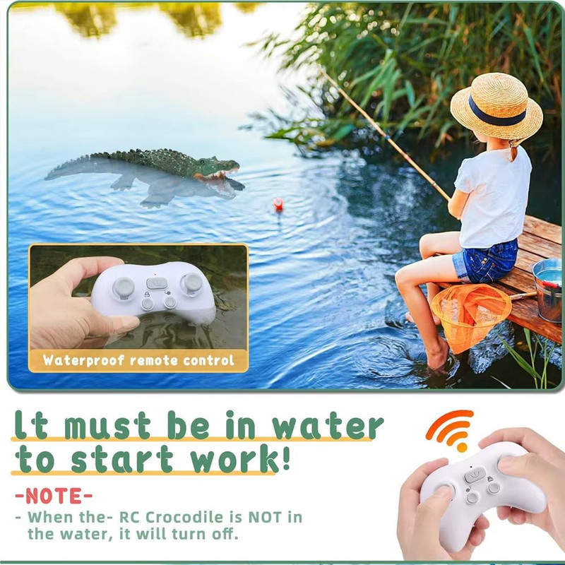 Remote Control CrocodileHead Electric Boat For Pool And Pond 2