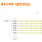 COB LED Strip Light For Cabinet Closet Display Dimmable TouchSensor Tape Lighting 10