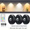 WILLED Rechargeable RGB Puck Light  1200mAh Battery With Remote And Touch Control 6
