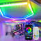 RGB Hexagon LED Garage Light With Remote Honeycomb Ceiling Panel For Workshops Game Rooms More 2