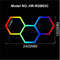 RGB Hexagon LED Garage Light With Remote Honeycomb Ceiling Panel For Workshops Game Rooms More 10