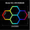 RGB Hexagon LED Garage Light With Remote Honeycomb Ceiling Panel For Workshops Game Rooms More 11