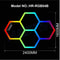 RGB Hexagon LED Garage Light With Remote Honeycomb Ceiling Panel For Workshops Game Rooms More 11