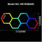 RGB Hexagon LED Garage Light With Remote Honeycomb Ceiling Panel For Workshops Game Rooms More 13