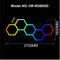 RGB Hexagon LED Garage Light With Remote Honeycomb Ceiling Panel For Workshops Game Rooms More 15