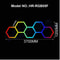 RGB Hexagon LED Garage Light With Remote Honeycomb Ceiling Panel For Workshops Game Rooms More 16