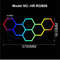 RGB Hexagon LED Garage Light With Remote Honeycomb Ceiling Panel For Workshops Game Rooms More 19