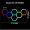 RGB Hexagon LED Garage Light With Remote Honeycomb Ceiling Panel For Workshops Game Rooms More 19