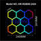 RGB Hexagon LED Garage Light With Remote Honeycomb Ceiling Panel For Workshops Game Rooms More 23