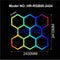 RGB Hexagon LED Garage Light With Remote Honeycomb Ceiling Panel For Workshops Game Rooms More 23