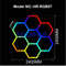 RGB Hexagon LED Garage Light With Remote Honeycomb Ceiling Panel For Workshops Game Rooms More 25