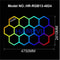 RGB Hexagon LED Garage Light With Remote Honeycomb Ceiling Panel For Workshops Game Rooms More 26